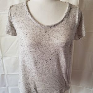 LOFT t-shirt with embroidered laced back